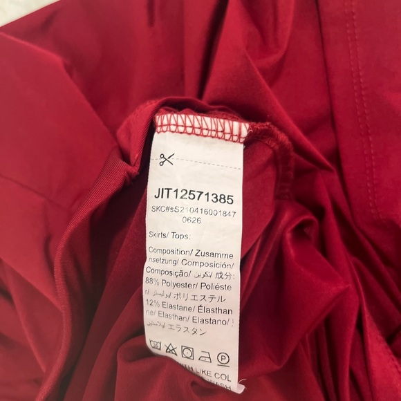 Red Crop Top And Skirt Set | Color: Red | Size: XS - Picture 4 of 6